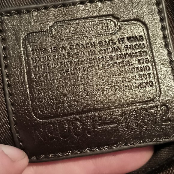 Coach Signature Canvas Hobo Bag Very Nice Condition 11072 - Picture 8 of 8